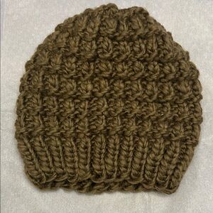 Chunky Olive green Knit Beanie